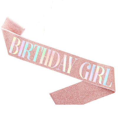 Conjunto de Accesorios Cumpleaños Birthday Girl - Banda de Hombro, Corona y Cinturón en Oro Rosa - Image 30