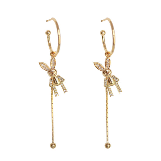 Aretes Largos de Conejo Artesanales - Pendientes Elegantes para Realzar tu Temperamento - Image 10