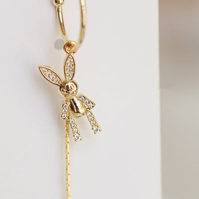 Aretes Largos de Conejo Artesanales - Pendientes Elegantes para Realzar tu Temperamento - Image 2