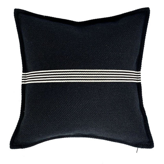 Funda de Almohada de Algodón y Lino con Rayas Geométricas - Image 6