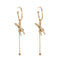 Aretes Largos de Conejo Artesanales - Pendientes Elegantes para Realzar tu Temperamento