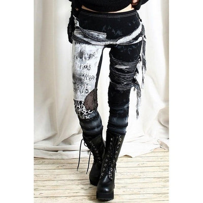 Leggins Góticos con Encaje y Cordones - Image 7