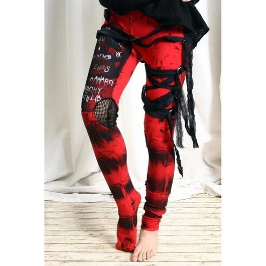 Leggins Góticos con Encaje y Cordones