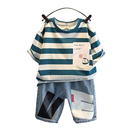 Traje Corto Elegante para Niños - Conjunto de Dos Piezas Moderno - Image 2