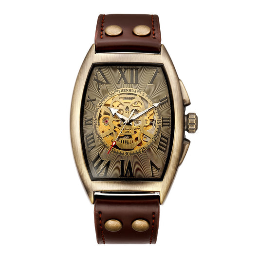 Reloj Automático Mecánico Calavera Gótica para Hombre - Image 9