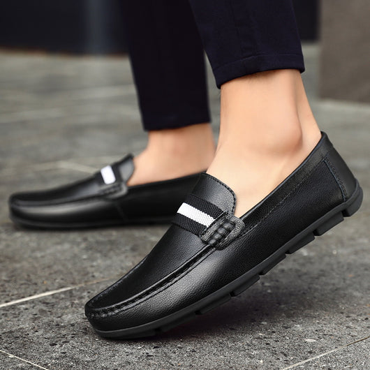 Zapatos Casuales de Cuero Bicolor para Hombre - Image 10