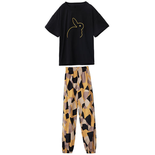 Conjunto Ejecutivo Estilo Occidental: Suéter Manga Corta y Pantalón - Image 7