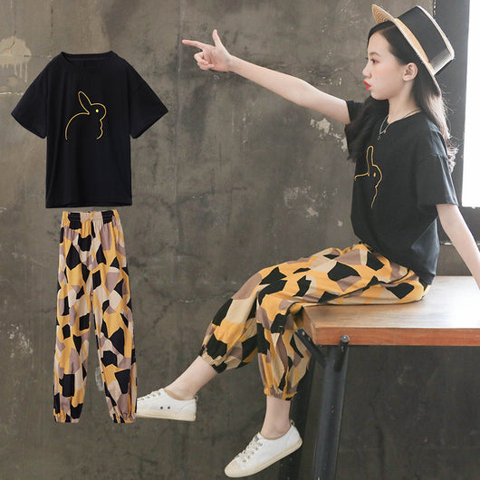 Conjunto Ejecutivo Estilo Occidental: Suéter Manga Corta y Pantalón - Image 4