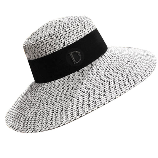Sombrero de Playa con Ala Grande para Verano - Protección Solar Estilo D