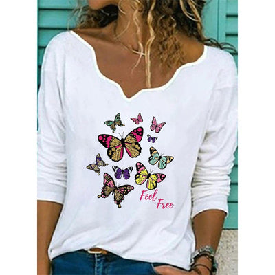 Playera Estampada Casual Plus Size - Moda Cómoda