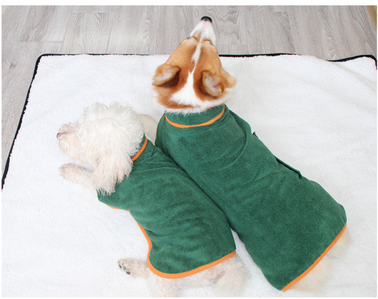 Bata de Baño para Perros con Cintura Ajustable y Cuello Protector - Image 13