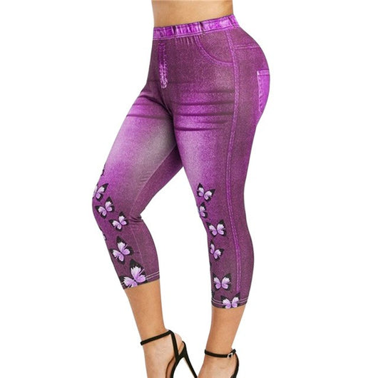 Leggings Estilo Jeans con Estampado y Ajuste Perfecto - Image 3