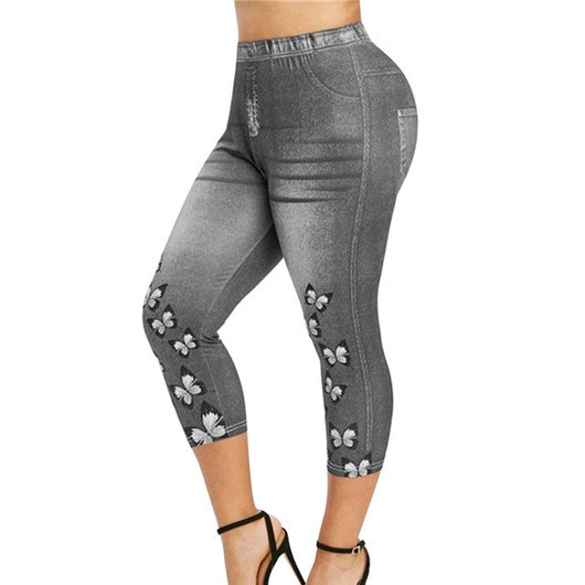 Leggings Estilo Jeans con Estampado y Ajuste Perfecto - Image 4