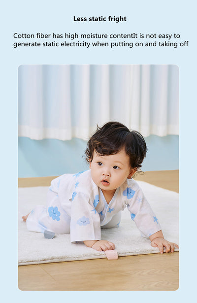 Pijama Monje Bebé Gasa Ligera Verano - Ropa Cómoda Recién Nacido - Image 13