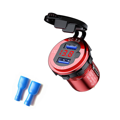 Cargador USB Rápido para Auto con Interruptor de Control