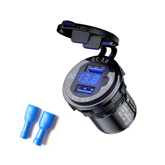Cargador USB Rápido para Auto con Interruptor de Control