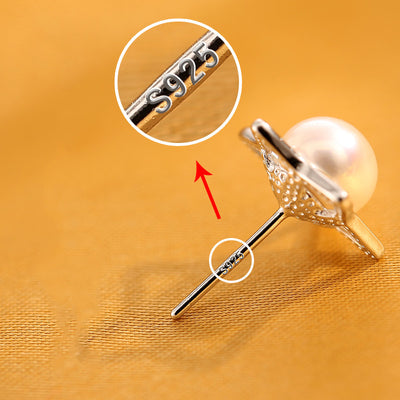 Aretes de Perla Plata Esterlina Hipoalergénicos Auténticos - Image 3