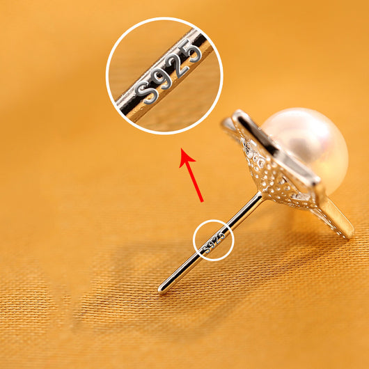 Aretes de Perla Plata Esterlina Hipoalergénicos Auténticos - Image 3