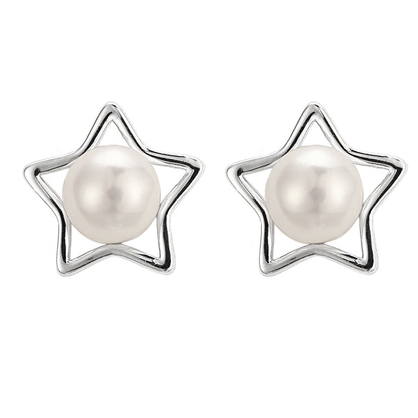 Aretes de Perla Plata Esterlina Hipoalergénicos Auténticos - Image 2