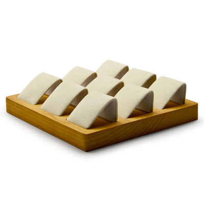 Organizador de Aretes de Cuero Gamuza - Soporte para 9 Pares - Image 5