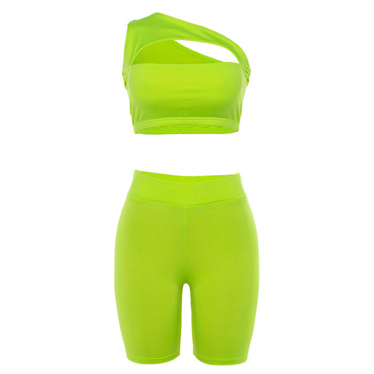 Traje Deportivo Elegante Asimétrico para Mujer - Diseño Hueco Primavera Verano - Image 11
