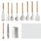 Set de Espátulas de Silicona Blanca Antiadherente para Cocina