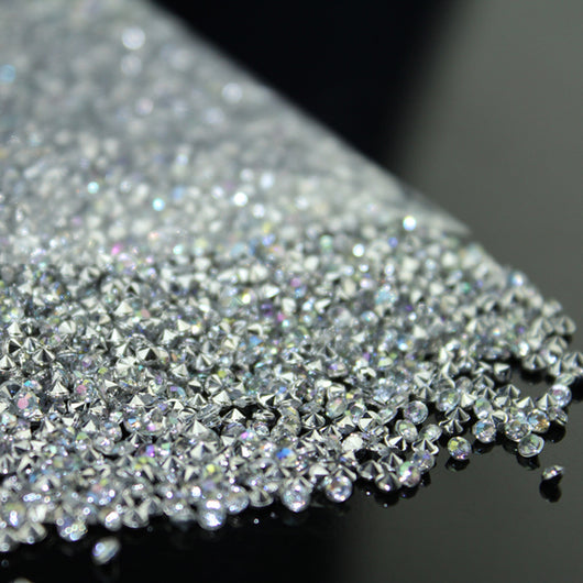 Diamante Suelto de 2.5mm con Base Acrílica Transparente para Joyería de Bodas - Image 3