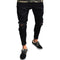 Jeans Negros Rotos para Hombre con Detalles Vintage