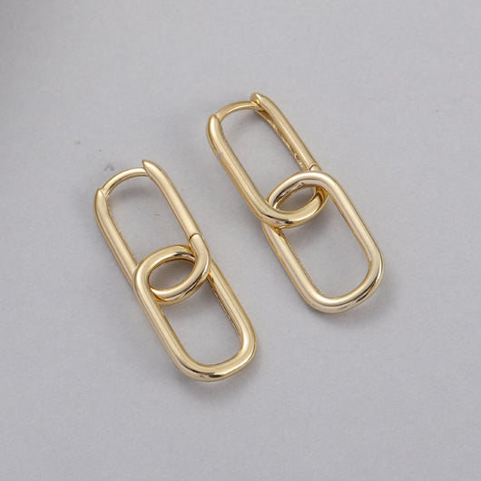 Aretes de Metal Frío Diseño Viento para Mujer - Image 7