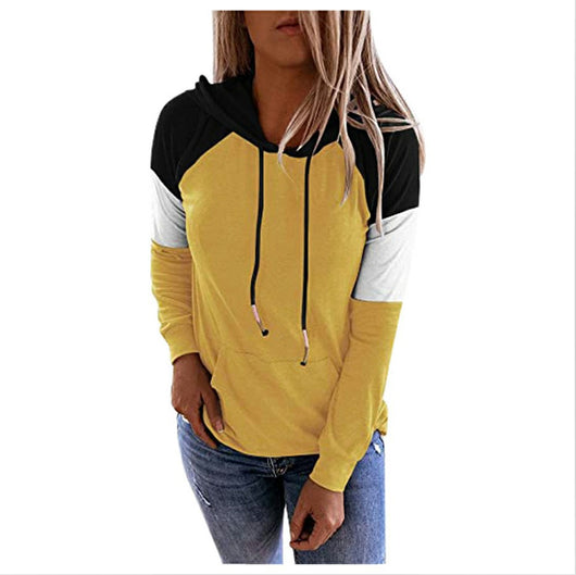 Sudadera Hoodie Suelta con Capucha - Diseño Bicolor Casual - Image 10