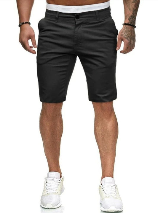 Shorts Casuales Slim Fit para Hombre - Estilo Europeo Moderno