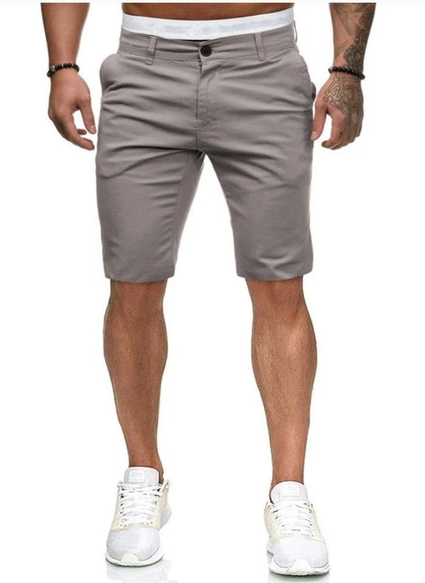 Shorts Casuales Slim Fit para Hombre - Estilo Europeo Moderno