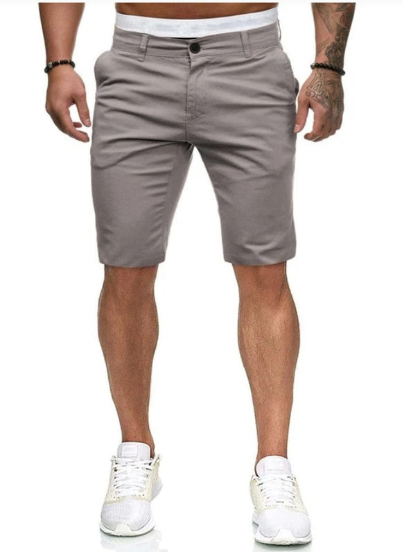 Shorts Casuales Slim Fit para Hombre - Estilo Europeo Moderno