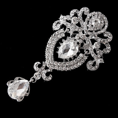 Broche Colgante de Cristal Corona Elegante - Image 2