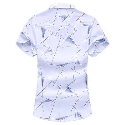 Camisa Casual de Algodón con Estampado Floral para Hombre - Image 12