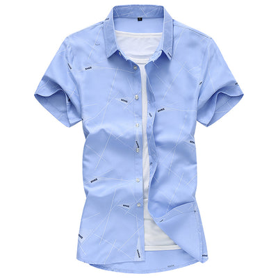 Camisa Casual de Algodón con Estampado Floral para Hombre - Image 10