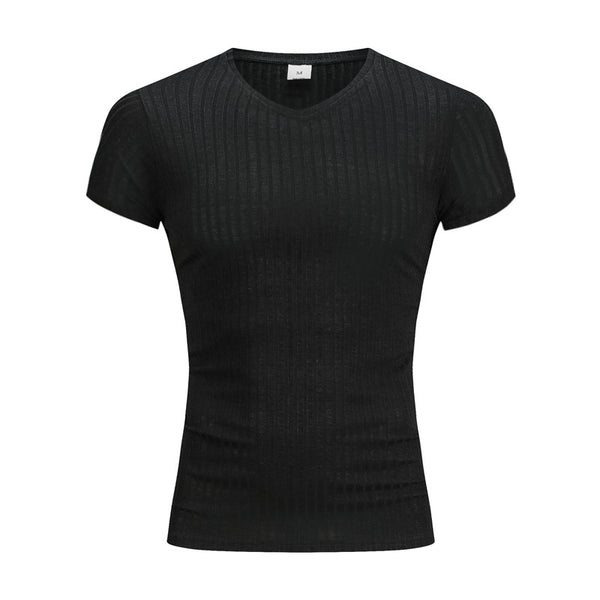 Playera Deportiva Slim Fit con Rayas para Hombre