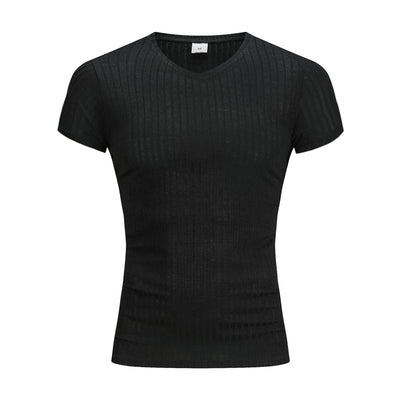 Playera Deportiva Slim Fit con Rayas para Hombre - Image 2