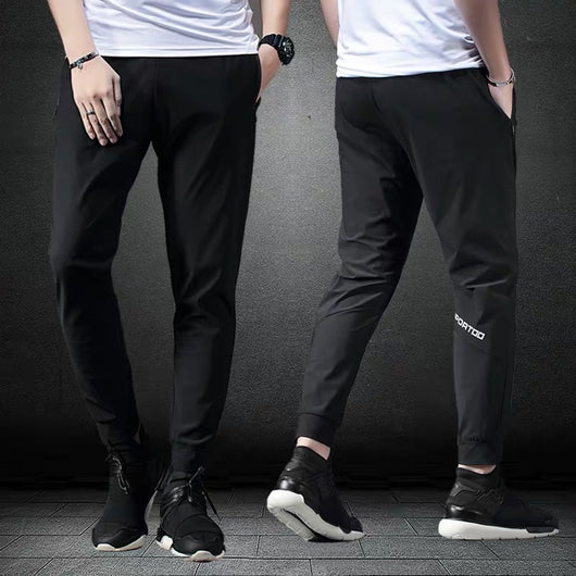Pantalones Deportivos Hombre Cintura Elástica Corte Amplio Outdoor - Image 3
