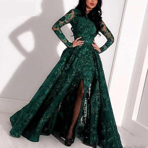 Vestido de Noche Lujo Mujer Estampado Slim para Fiestas