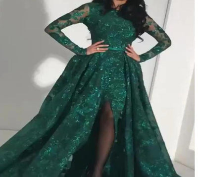 Vestido de Noche Lujo Mujer Estampado Slim para Fiestas - Image 2