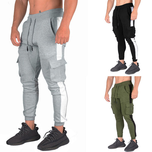 Pantalones Versátiles para Hombre con Bolsillos Laterales y Cordón Ajustable - Image 8
