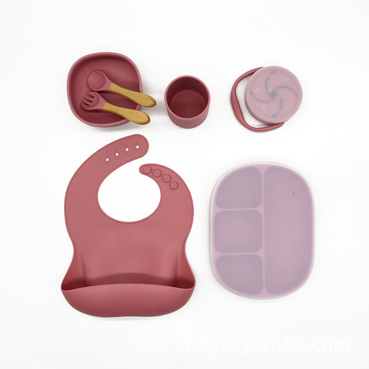 Juego de Vajilla Infantil Antideslizante con Plato, Tazón, Cubiertos y Vaso - Image 6