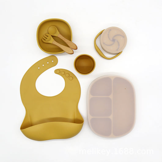 Juego de Vajilla Infantil Antideslizante con Plato, Tazón, Cubiertos y Vaso - Image 7