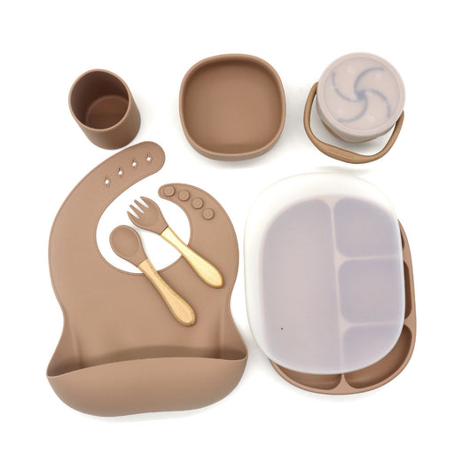 Juego de Vajilla Infantil Antideslizante con Plato, Tazón, Cubiertos y Vaso - Image 12