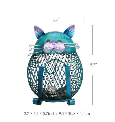 Alcancía Decorativa Búho y Gato Resistente para Niños y Adultos - Image 9