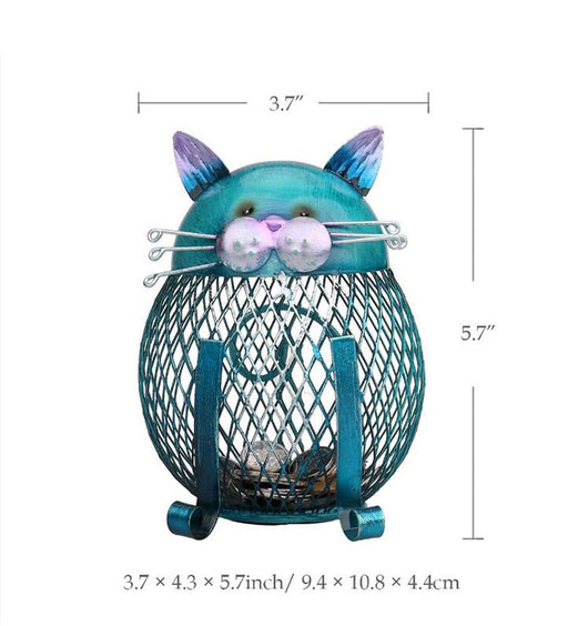 Alcancía Decorativa Búho y Gato Resistente para Niños y Adultos - Image 3