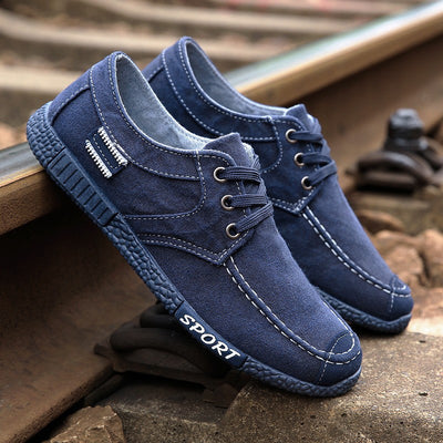 Zapatos de Lona Casual Estilo Coreano para Hombre - Image 4