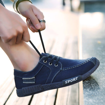 Zapatos de Lona Casual Estilo Coreano para Hombre - Image 5