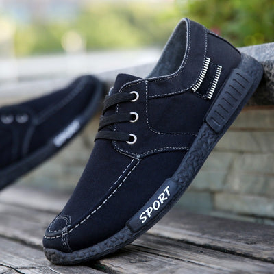 Zapatos de Lona Casual Estilo Coreano para Hombre - Image 2